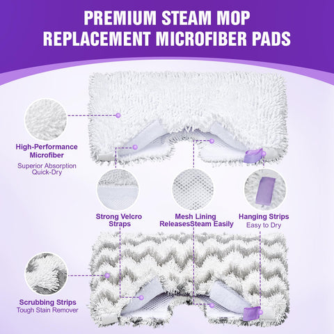 NXPPYY pad dimensions 12.2 by 6.9 inches fit standard Shark mops