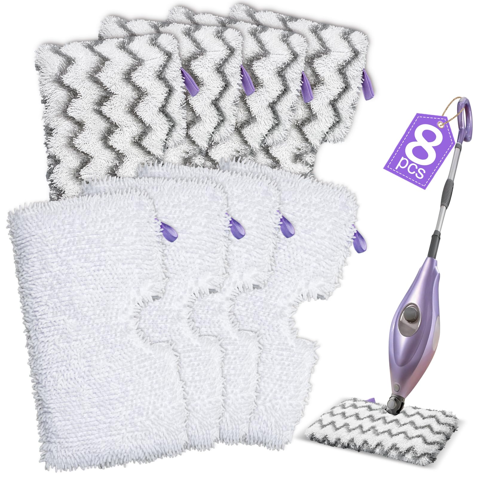 NXPPYY steam mop pads show microfiber layers for superior moisture and dirt capture