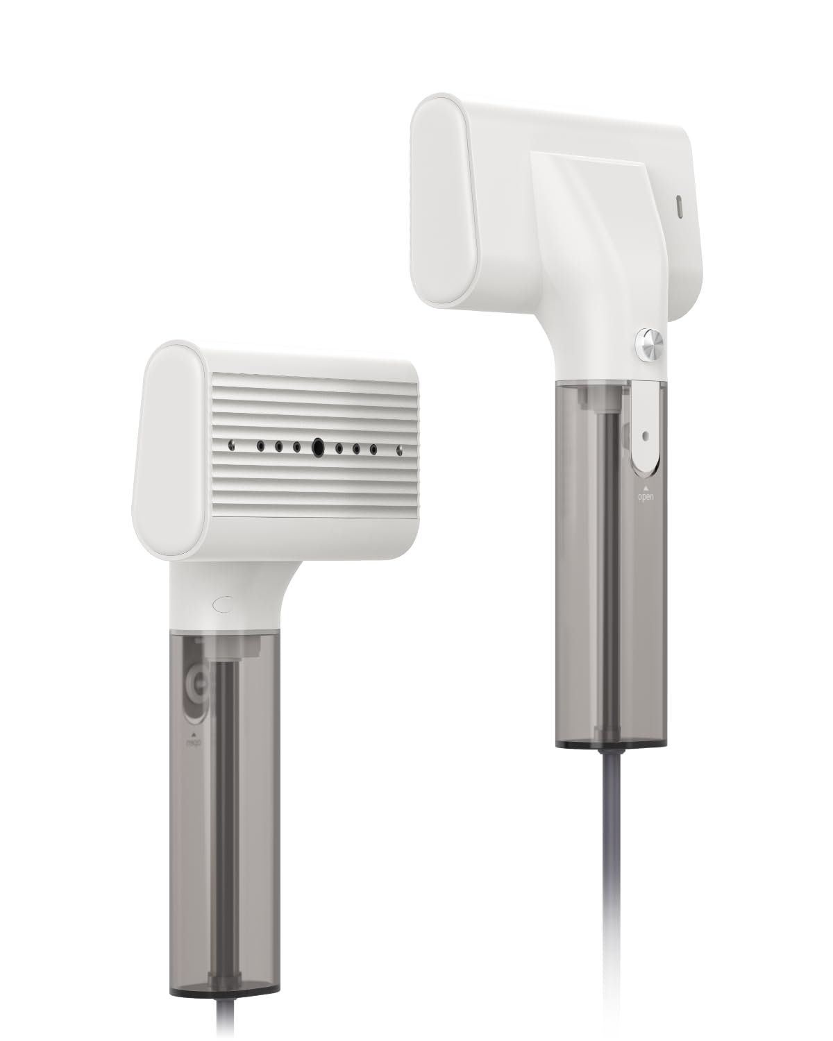 nxuoo G10 steamer front view highlights compact, travel-ready design for quick touch-ups.