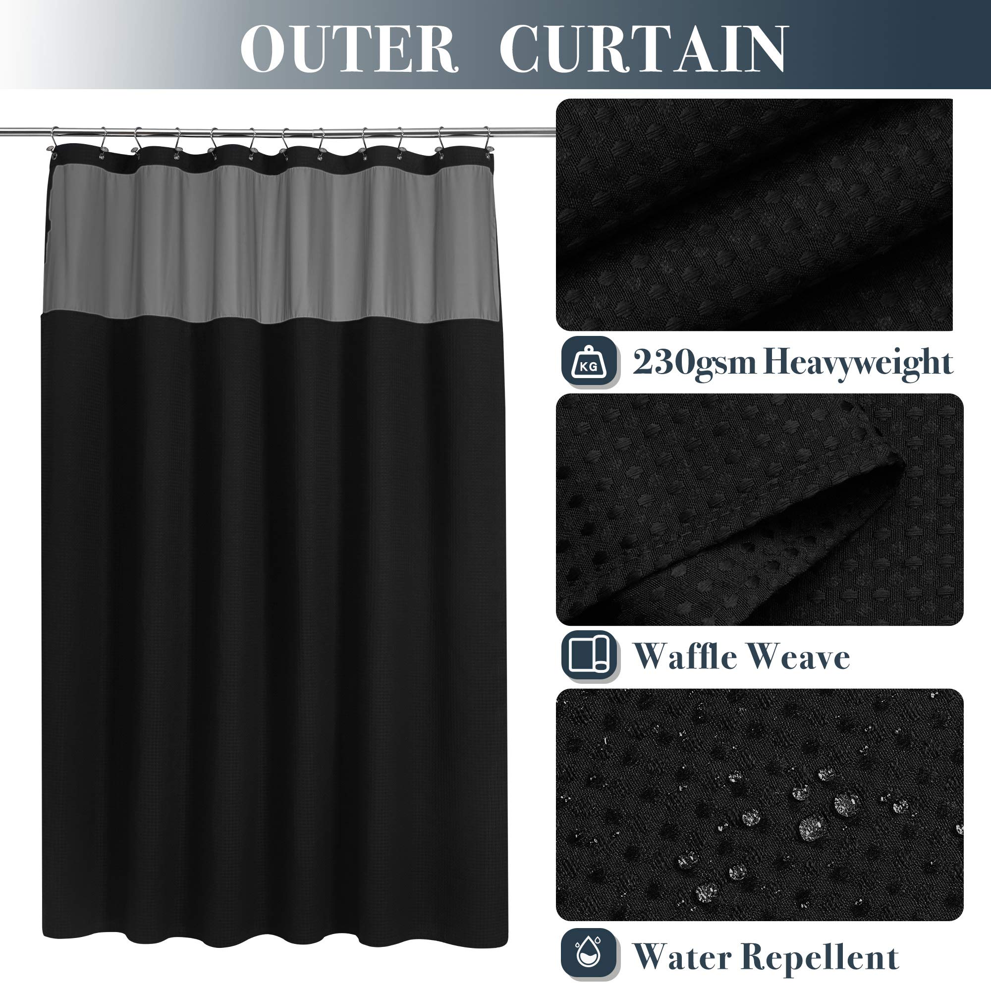N&Y HOME detachable fabric liner snaps on for easy cleaning and quick replacement.