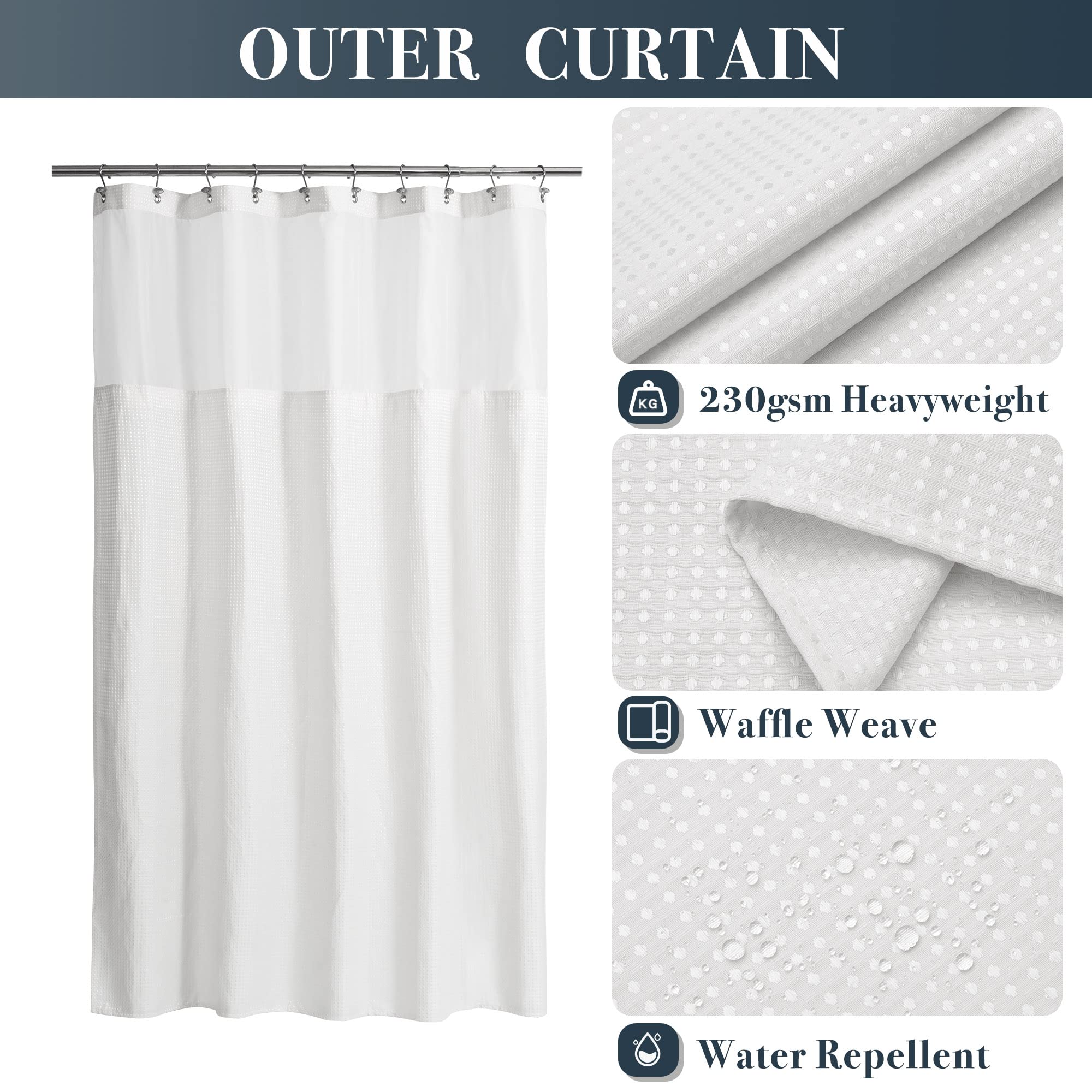 N&Y HOME detachable snap-in liner for easy cleaning and replacement.