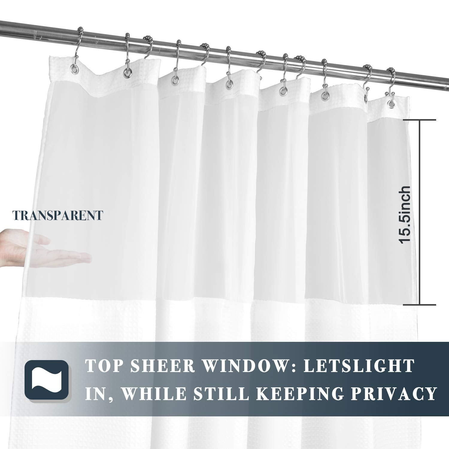 N&Y HOME machine-washable curtain with liner for simple care