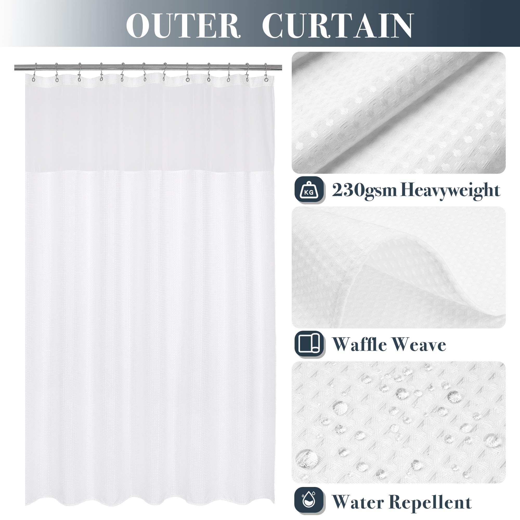 N&Y HOME snap-in fabric liner detachable for easy cleaning