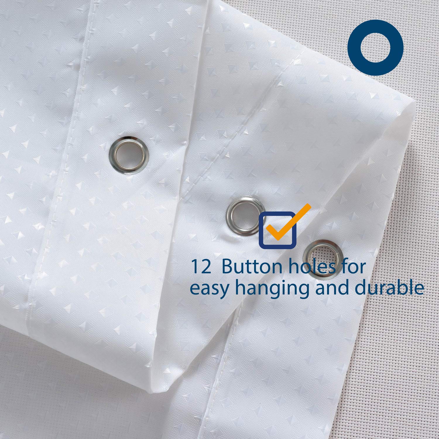 N&Y HOME water-repellent polyester curtain dries quickly after use.