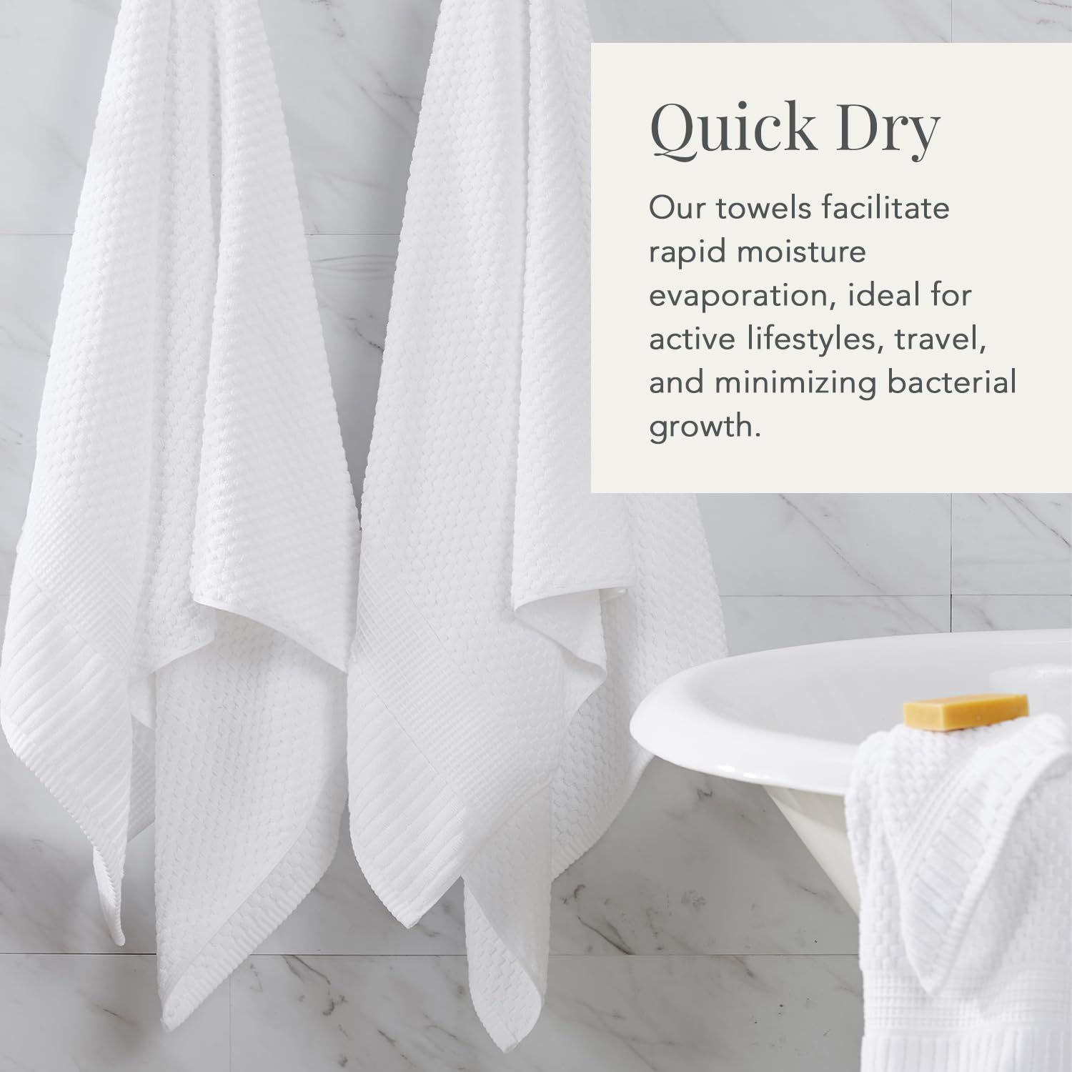 NY Loft OEKO-TEX certified towels offer skin-friendly safety.