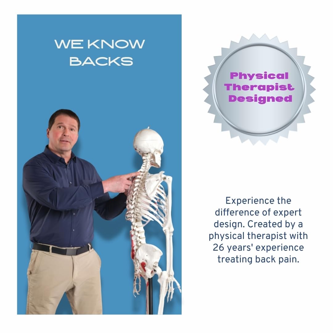Nyack Exchange Lumbar Pillow with non-slip backing stays in place