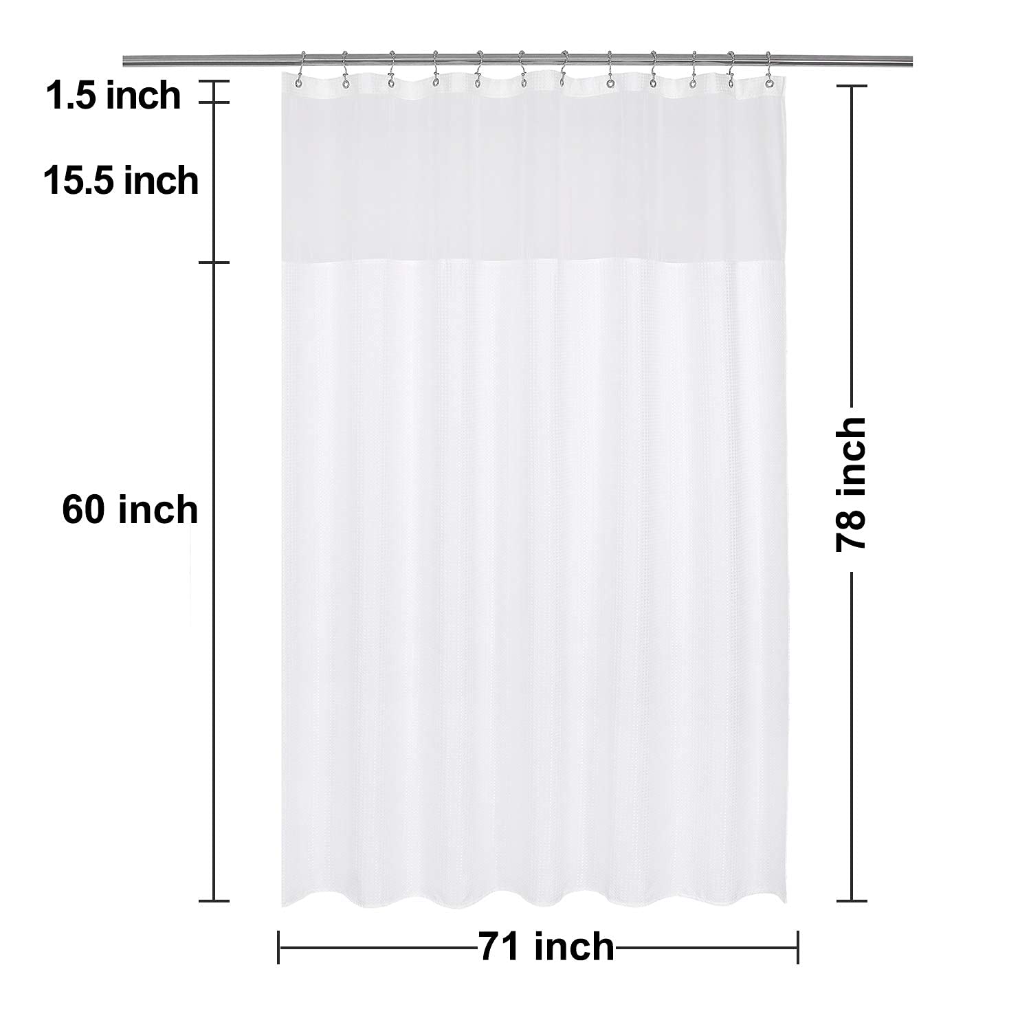 N&Y HOME machine-washable curtain for simple, low effort cleaning