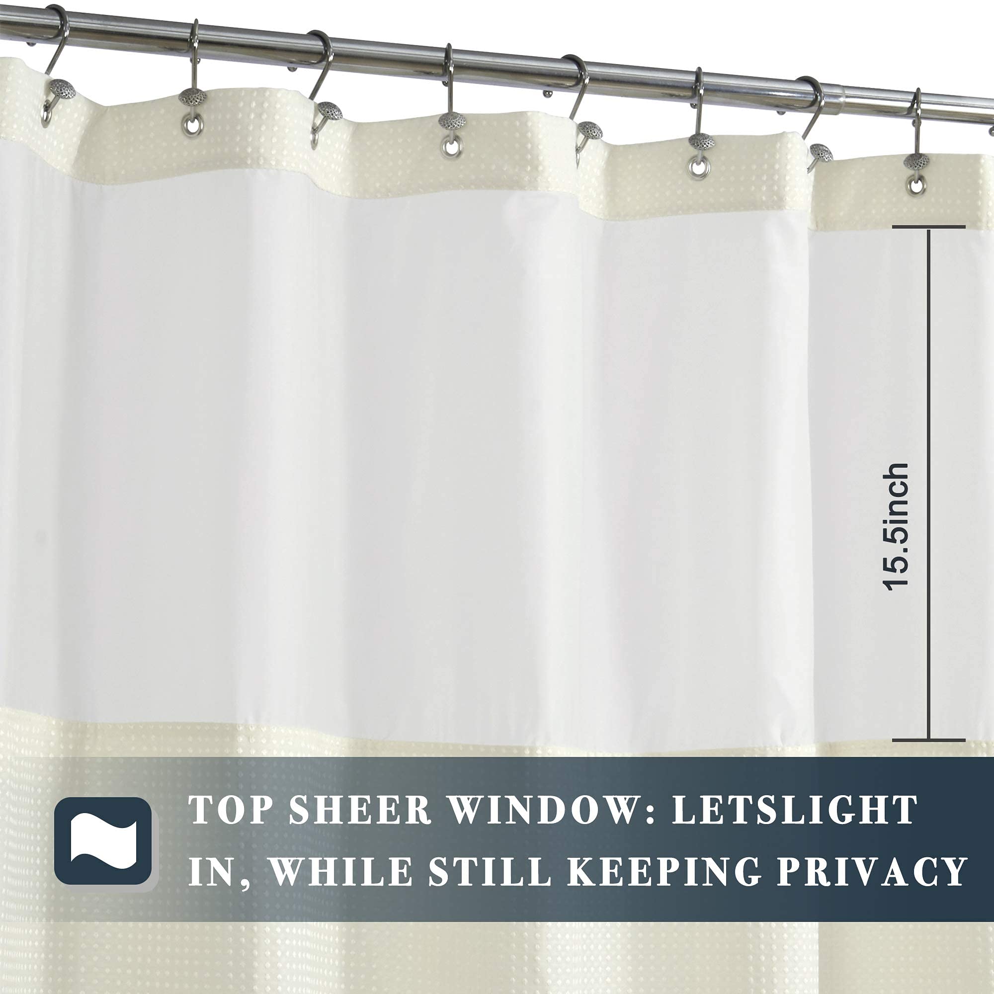 N&Y HOME mesh top window panel lets light in while keeping privacy.