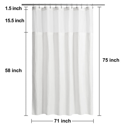 Nyhome water-repellent curtain and liner quick-dry after shower use