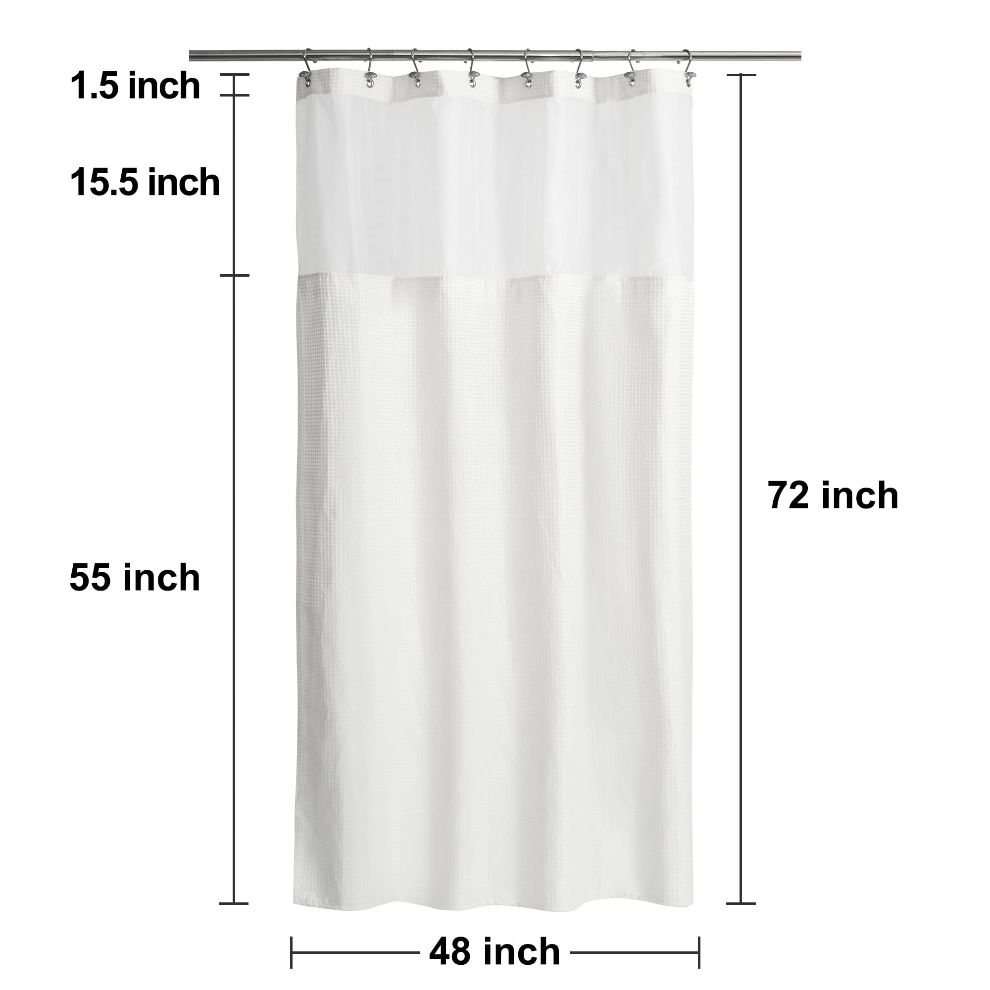 N&Y HOME water-repellent curtain helps water glide off and dry quickly.