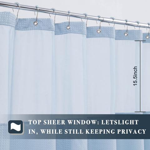 N&Y HOME water-repellent outer curtain demonstrates quick drying after showers.