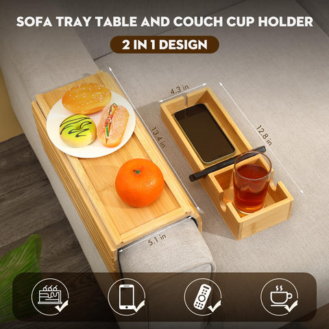 NYNSVVF foldable-arm-tray compresses neatly for storage when not in use.