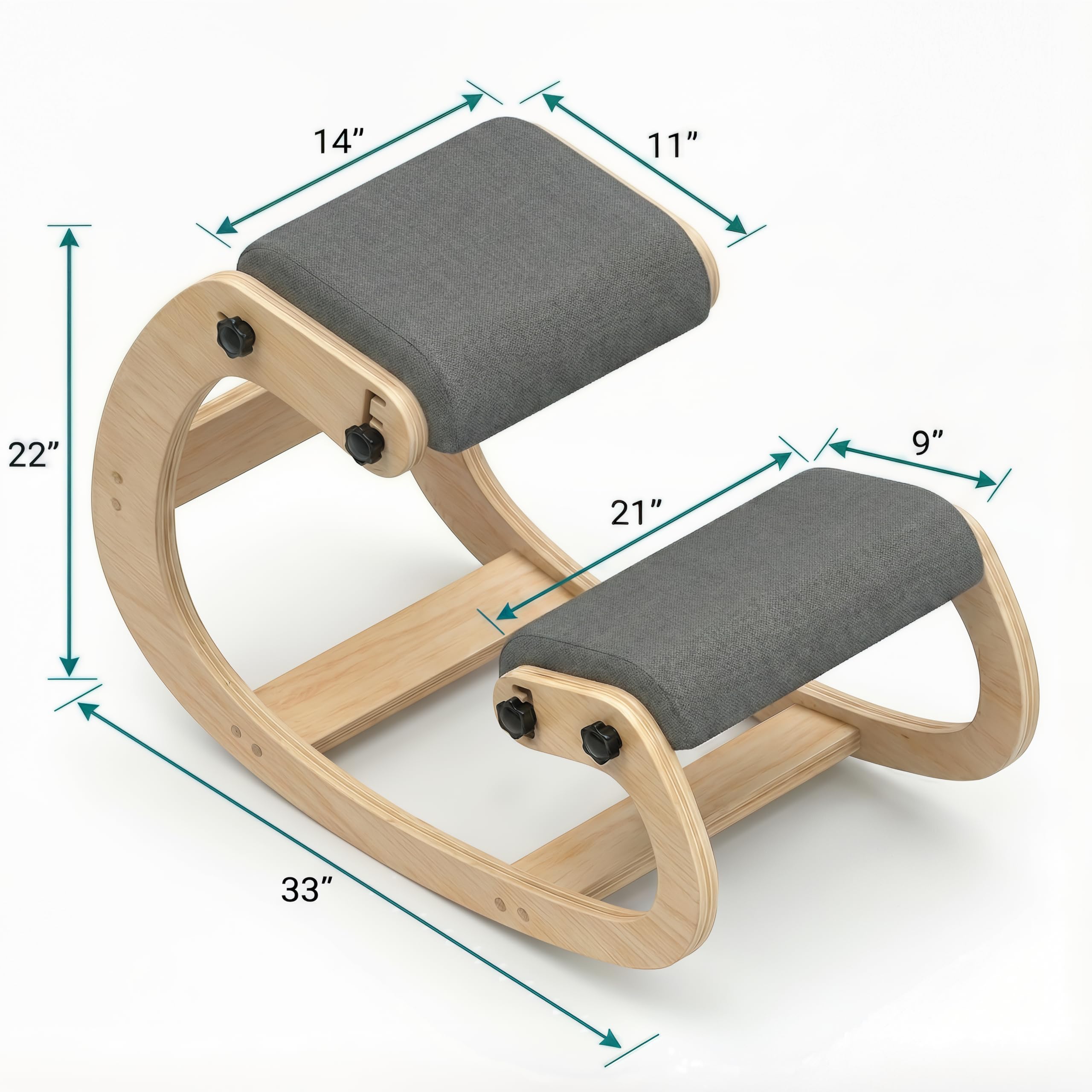 NYPOT kneeling chair desk compatibility fits 29-35 inch desks for easy setup.