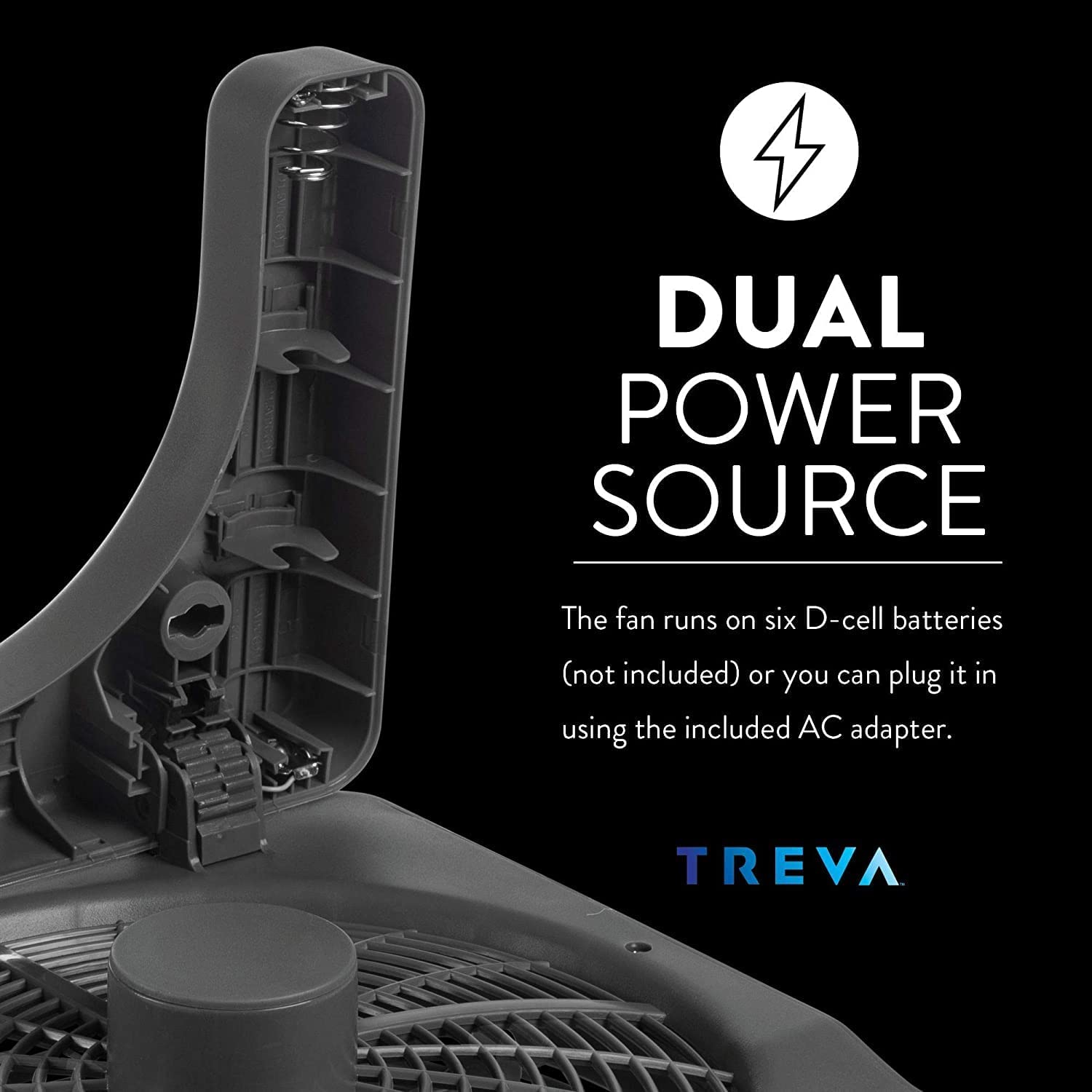O2COOL Treva 10-Inch emergency-use fan for outages or travel