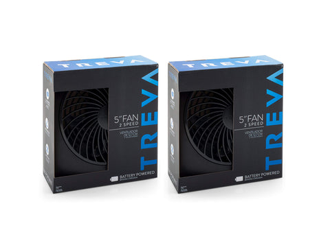 Emergency power-ready fan for outages with battery power.