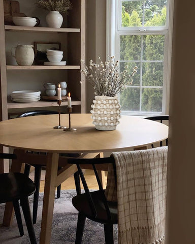 Oairse white centrepiece vase for stylish home decor.