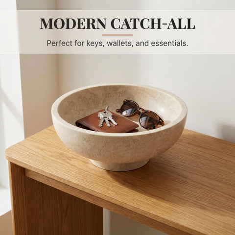OAKOA centerpiece bowl for coffee tables adds warmth and style.