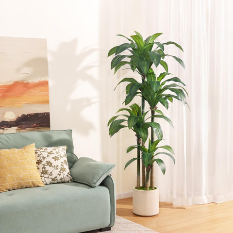 Oakred dracaena tree trunk detail shows lifelike texture.