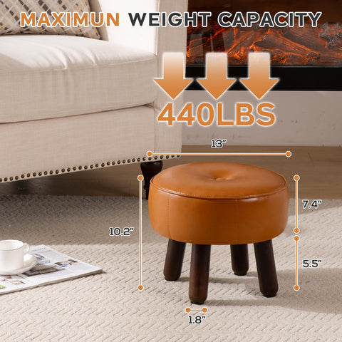 oakvivo easy-assembly round ottoman takes minutes to set up.
