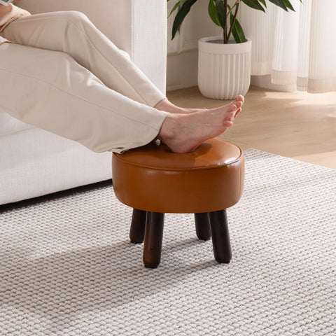 oakvivo footrest beside the couch to elevate feet.
