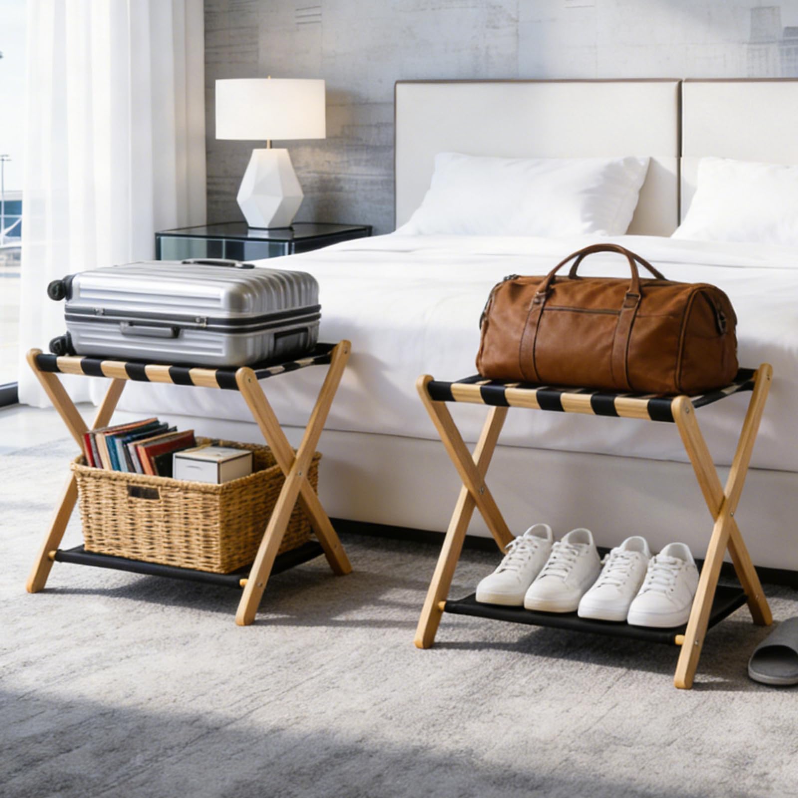 oakvivo lower shelf in durable 600D Oxford fabric.