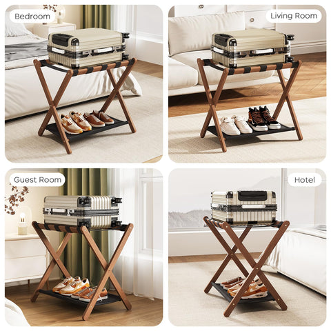 Oakvivo luggage rack dimensions 26.77W x 16.93D x 22.5H