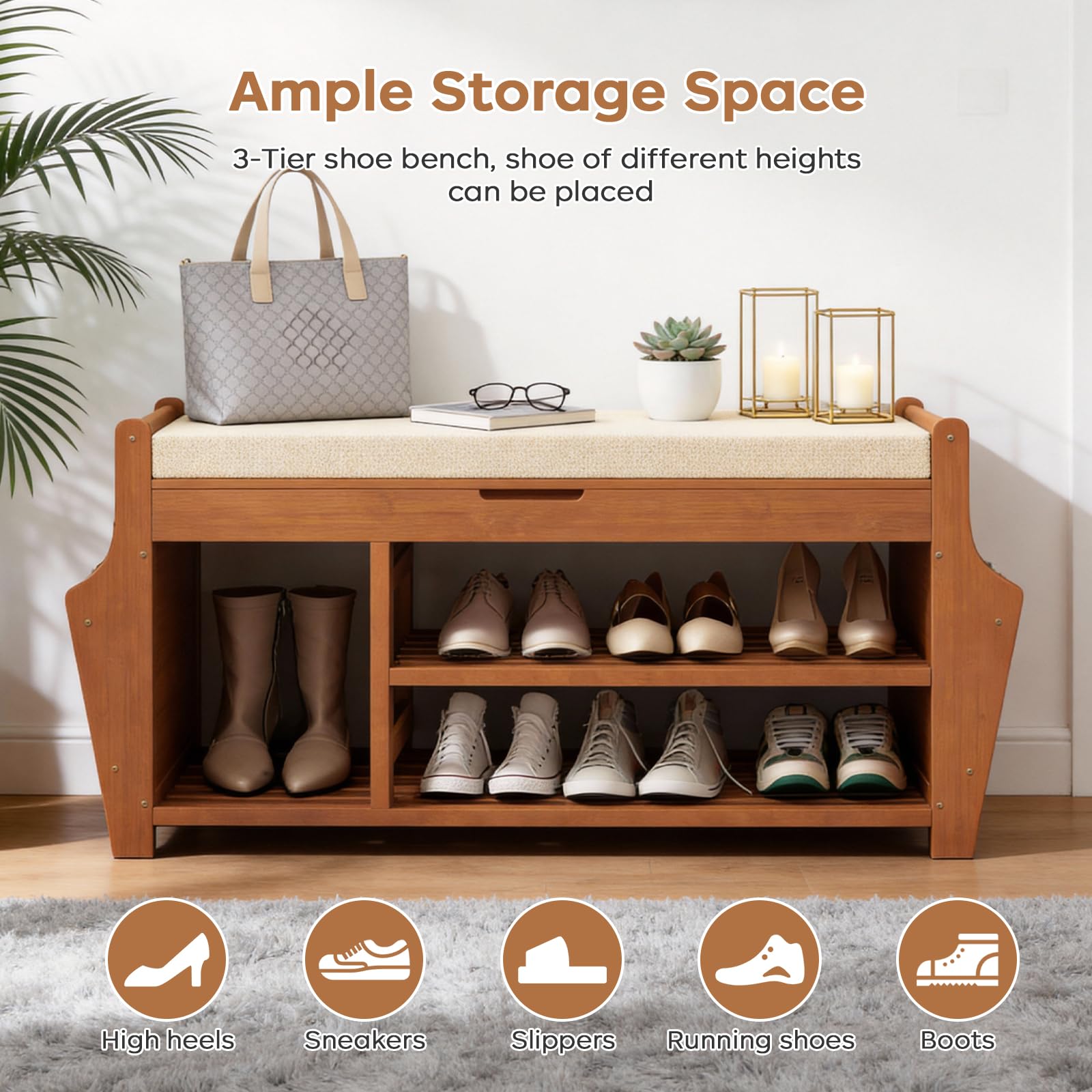 Oakvivo side baskets store umbrellas and daily essentials