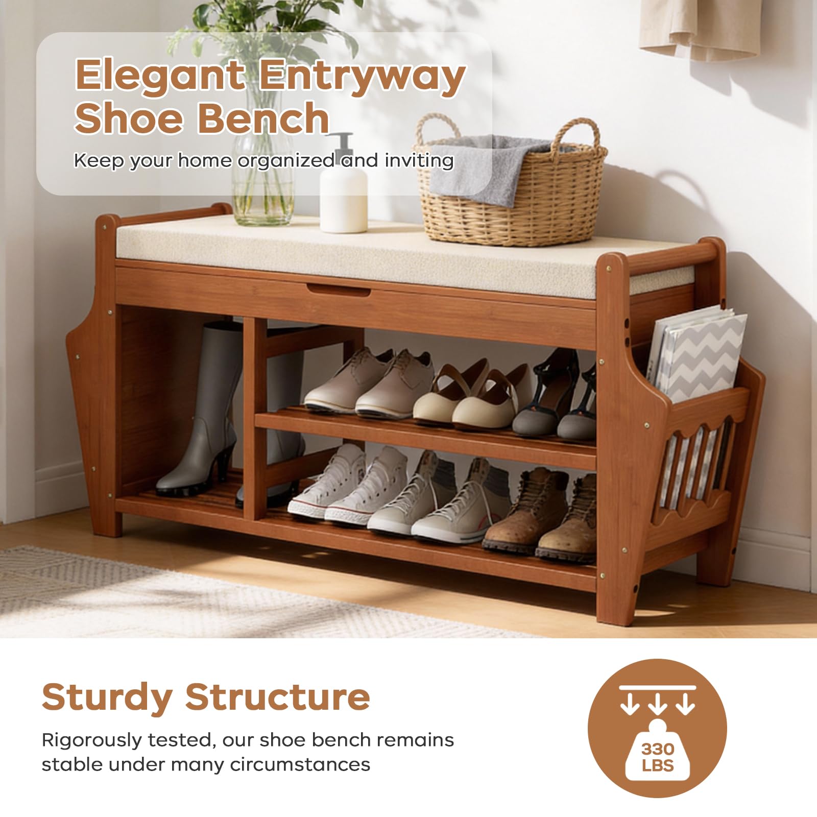 Oakvivo sustainable bamboo furniture blends with any décor