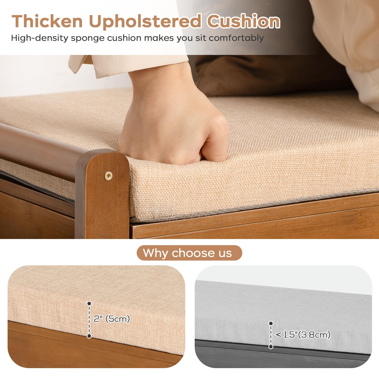 Oakvivo two-armrests simplify moving and seating