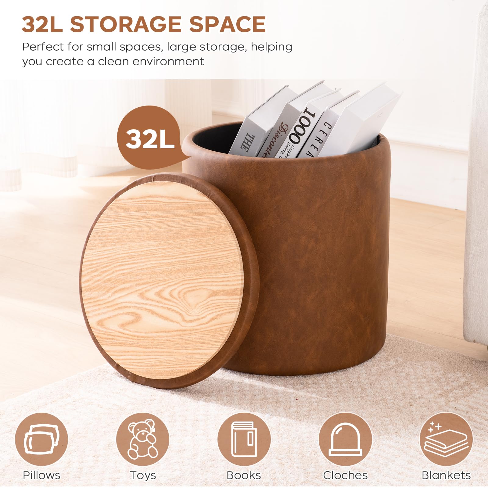 oakvivo sturdy construction supports daily use in living spaces