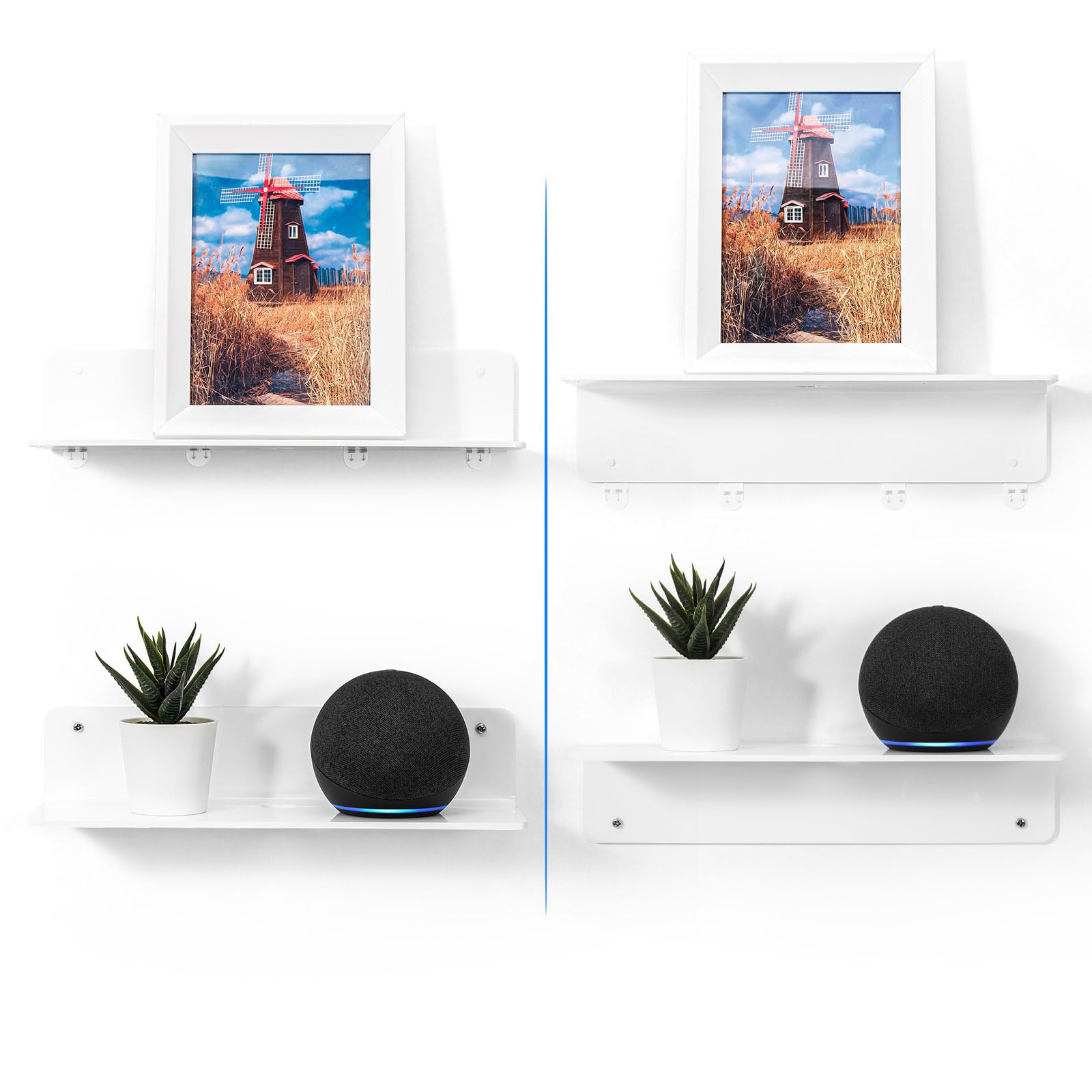 OAPRIRE bathroom and kitchen storage show drill-free setup