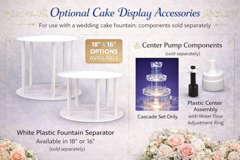 Oasis Supply decorative water-only centerpiece for crystal-style display.