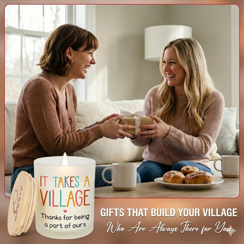 OASSIE gift-ready vanilla lavender candle for caregivers