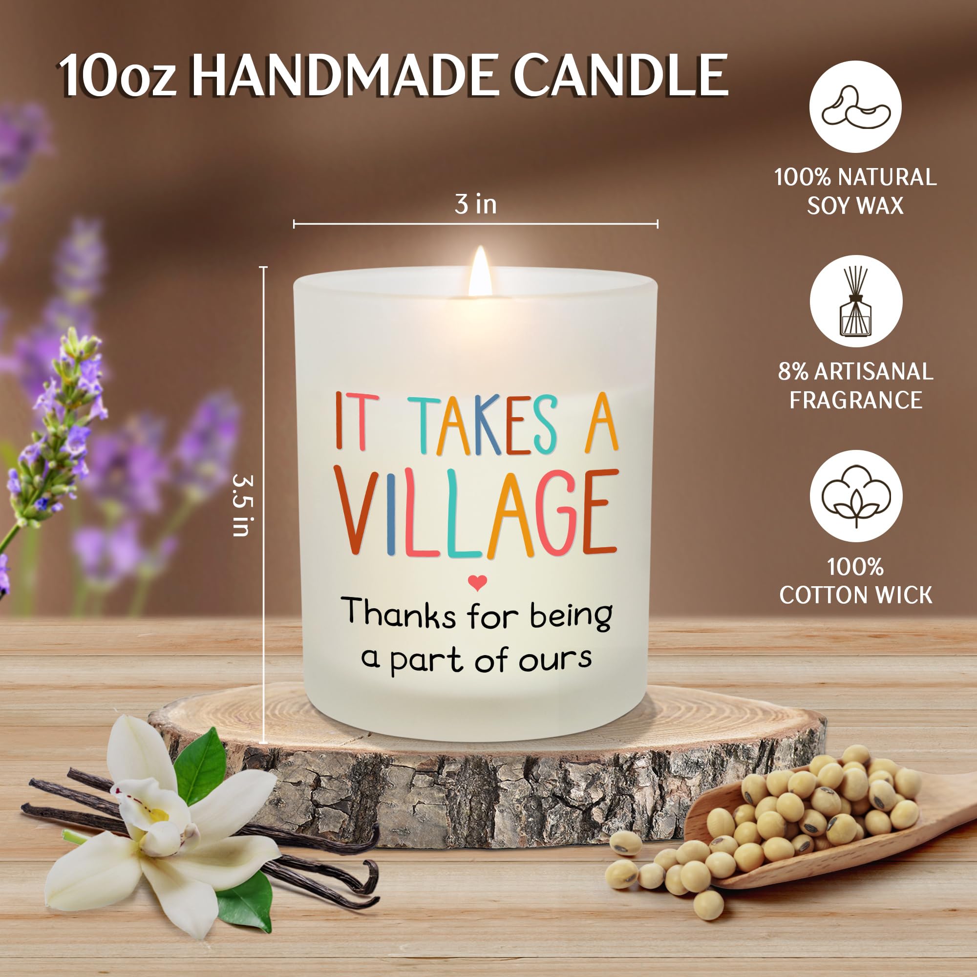 OASSIE nurse appreciation candle vanilla lavender warm scent for desks