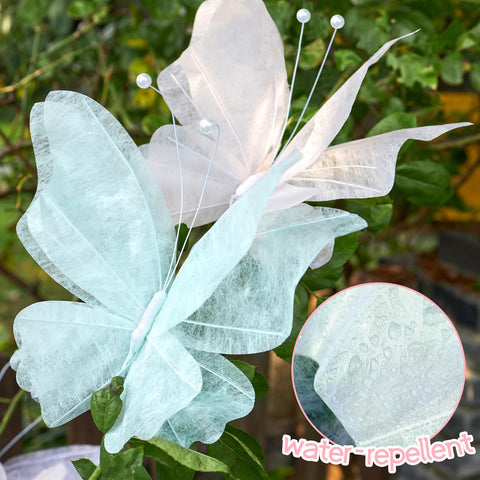 OBBOLO butterfly outdoor décor with water-repellent finish, ideal for patios.