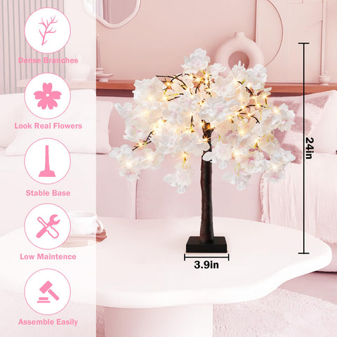 obbsie battery and USB powered blossom tree for flexible placement