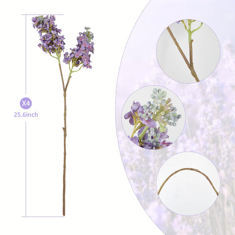 Close-up of OBDXZHC lilac blossoms showing realistic texture and color.