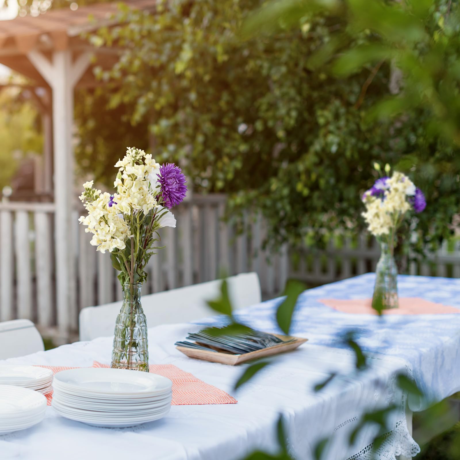 Indoor or outdoor use: OBDXZHC lilac flowers for year-round charm.