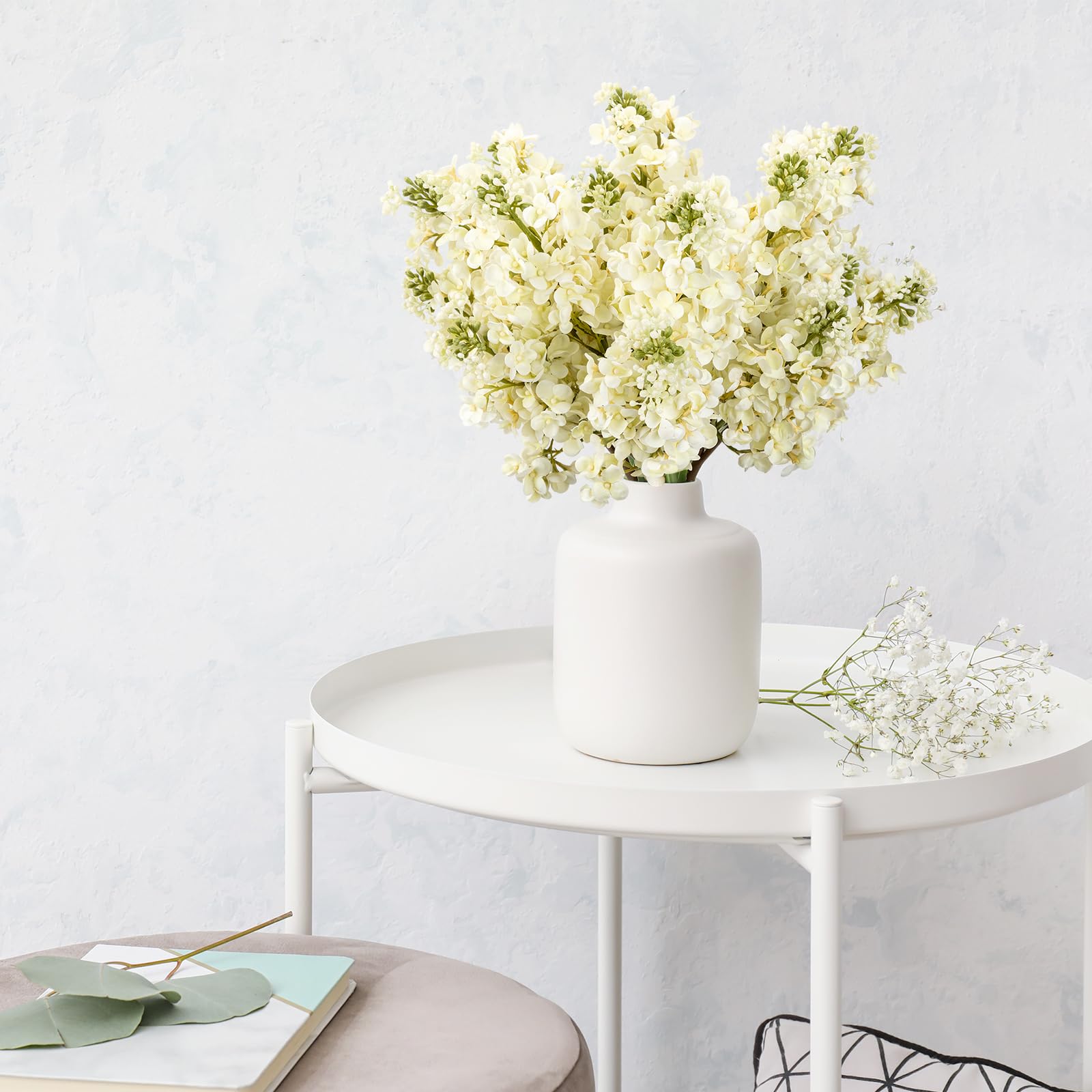 OBDXZHC lilac artificial stems that can bend to shape bouquets.