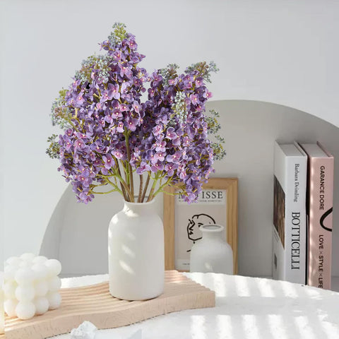 OBDXZHC lilac bouquet ready for weddings, centers, or home decor.