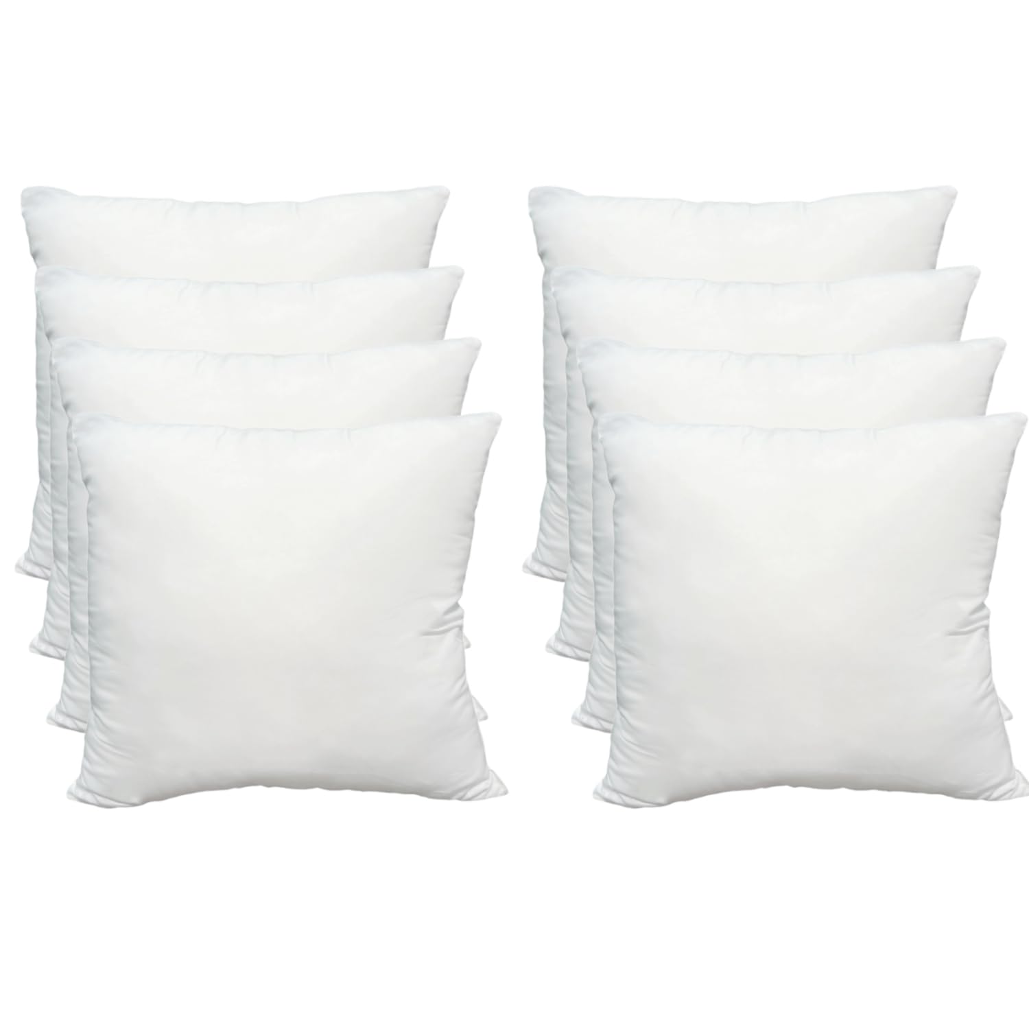 Obruosci luxury pillow insert, 18-inch square white, perfect fit for square covers.