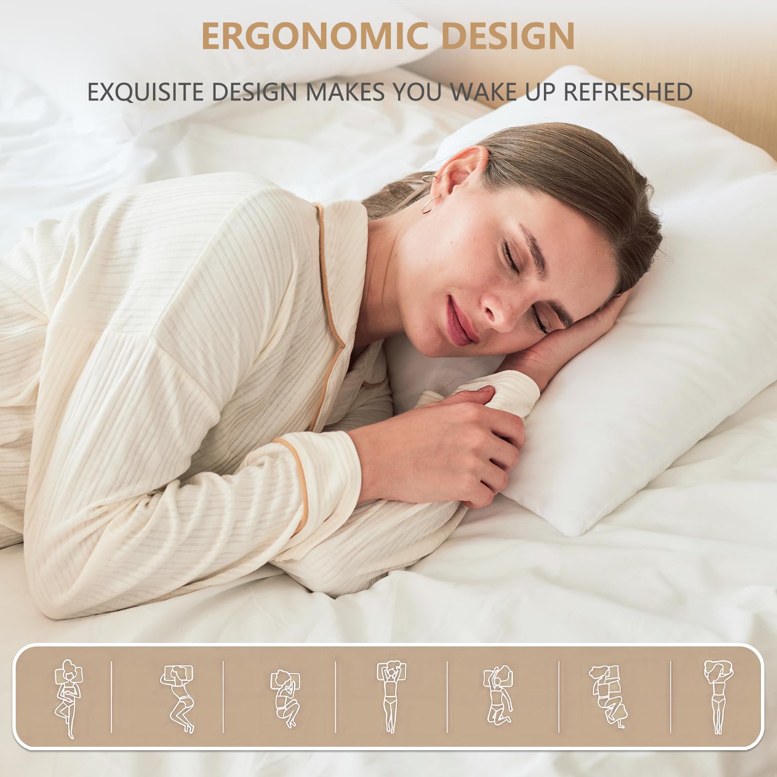 Hypoallergenic white insert suitable for sensitive environments.