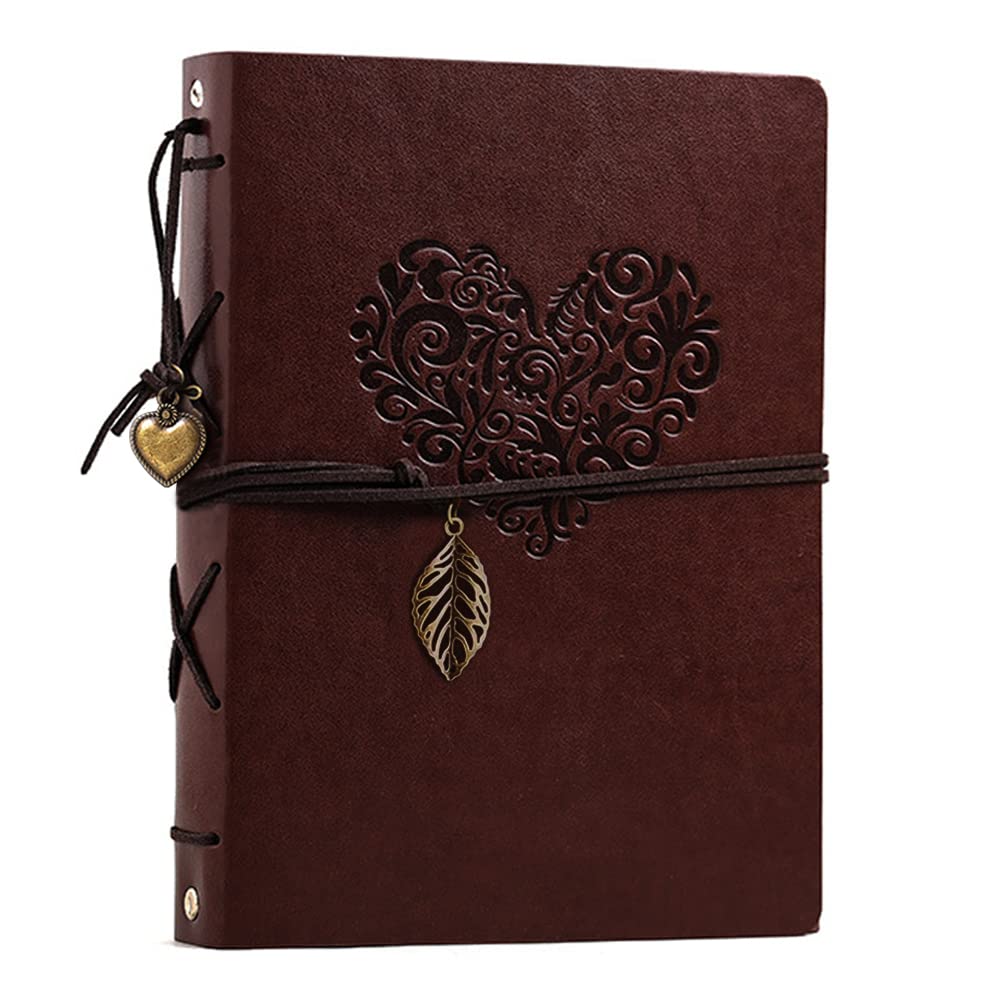 OBTAIN leather photo album close-up shows premium texture and durable construction