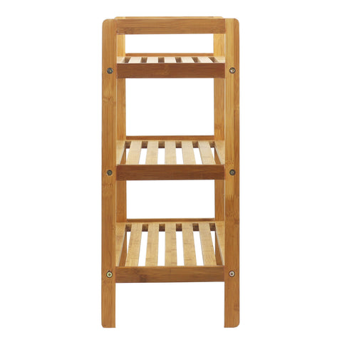 Oceanstar Bamboo Shoe Rack open slats promote air flow to reduce odor.