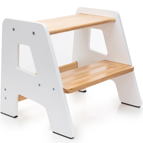 OCODILE 2-Step Stool for toddlers by the bathroom sink, easy reach for hand washing.