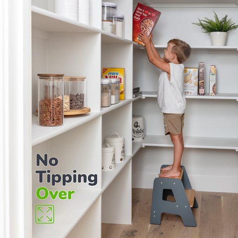 OCODILE 2-Step Stool helps kids 2+ reach sinks safely and independently.