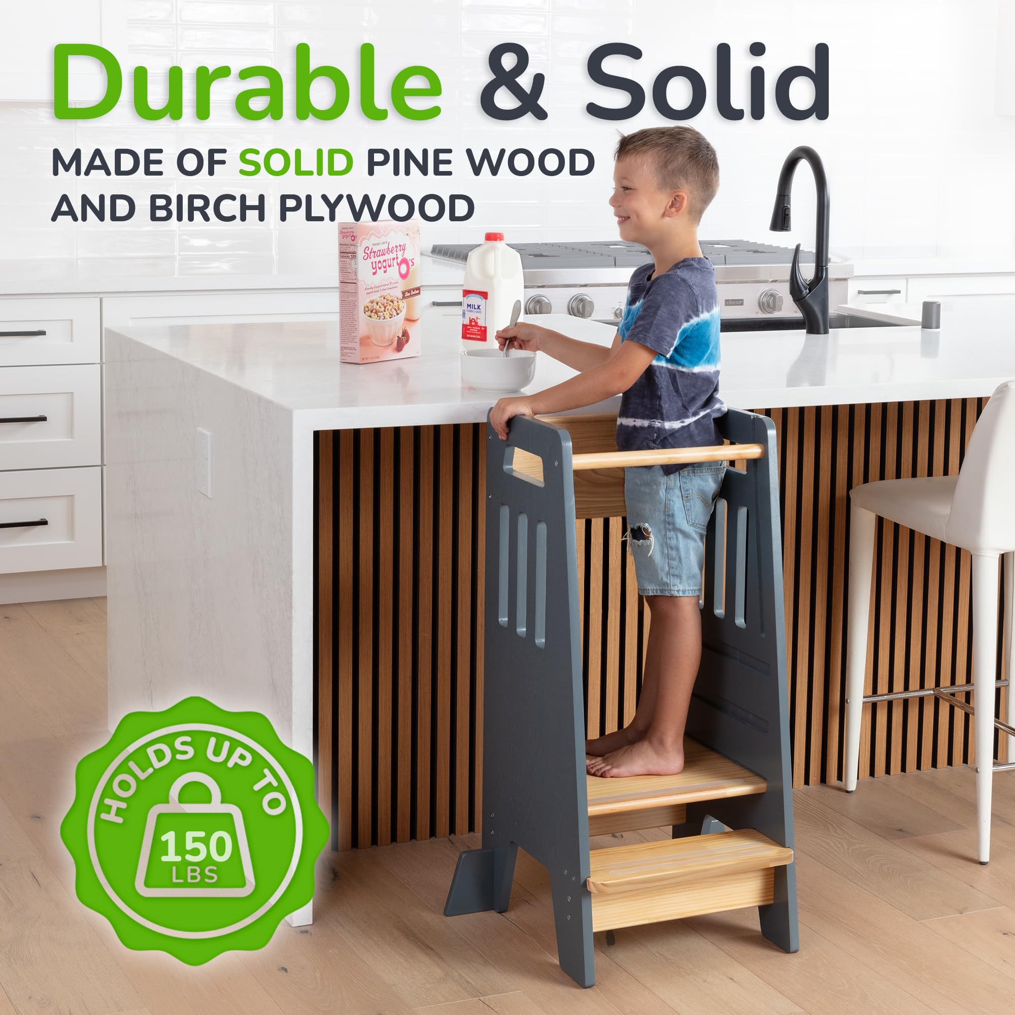 OCODILE Toddler Tower includes easy assembly with tools.