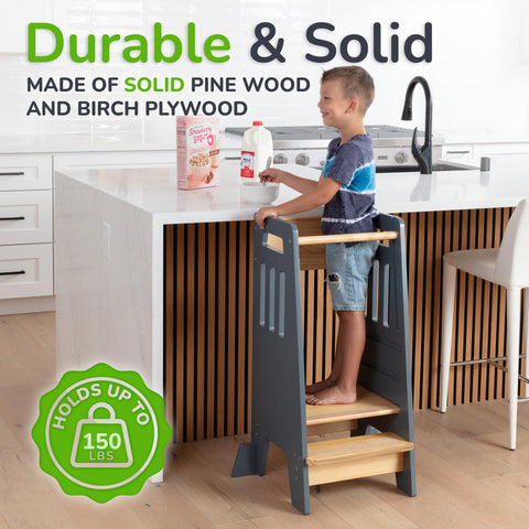 OCODILE Toddler Tower includes easy assembly with tools.