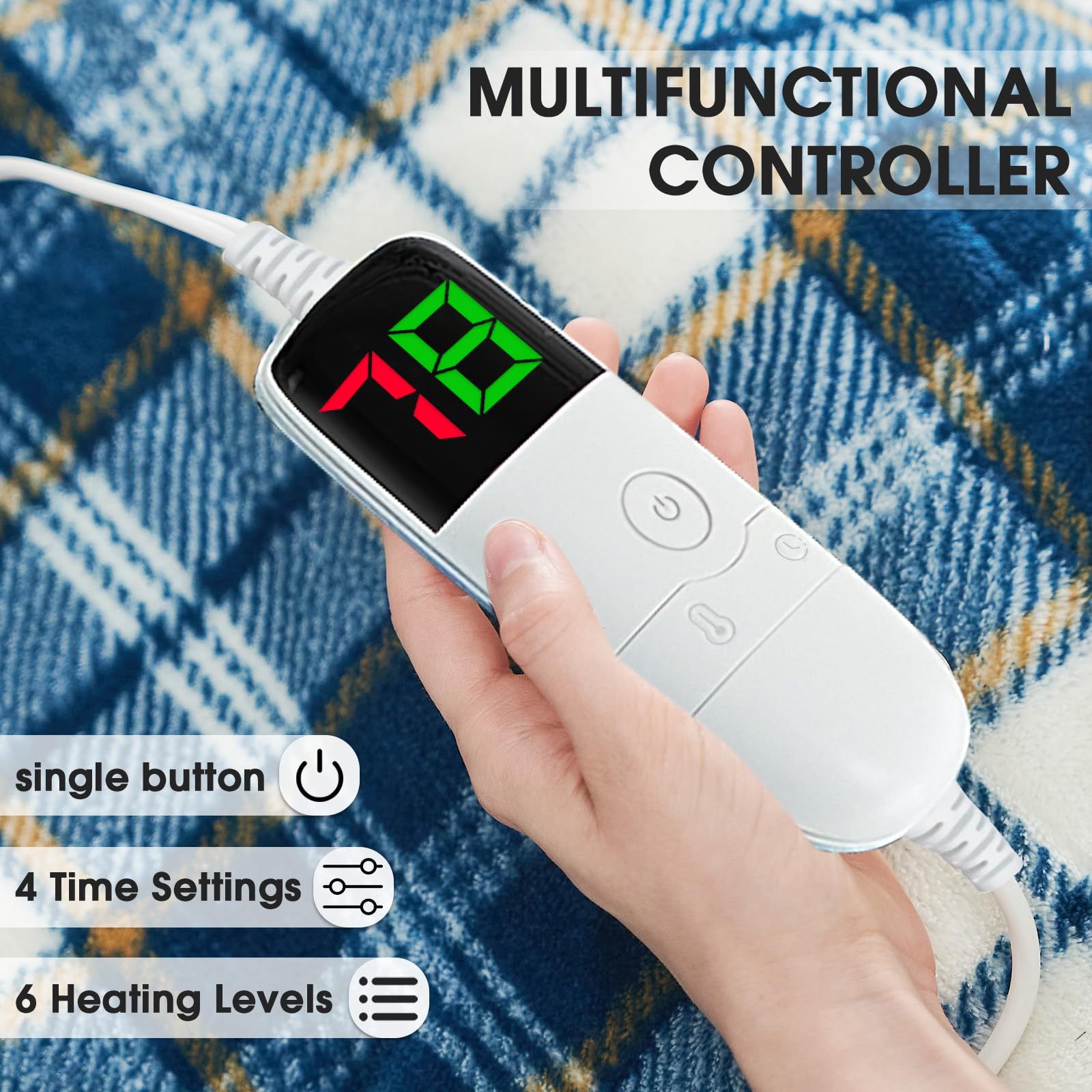 OCTROT blanket with controller display provides precise temperature control