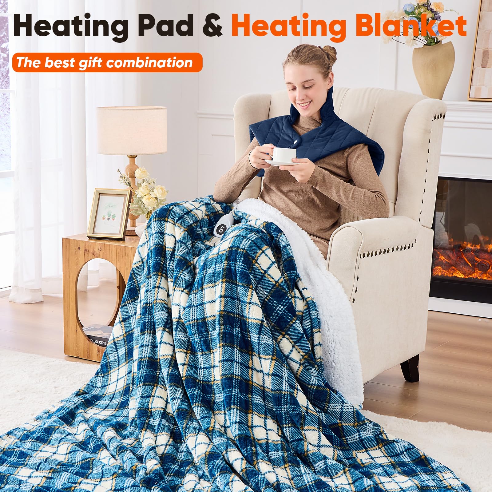 OCTROT on-bed setup illustrates easy nightly warmth routine